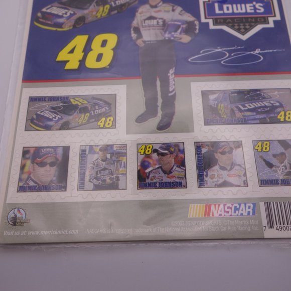 Jimmie Johnson 48 Lowes Spiral Notepad & Collectible Stamp Stickers - Picture 6 of 14